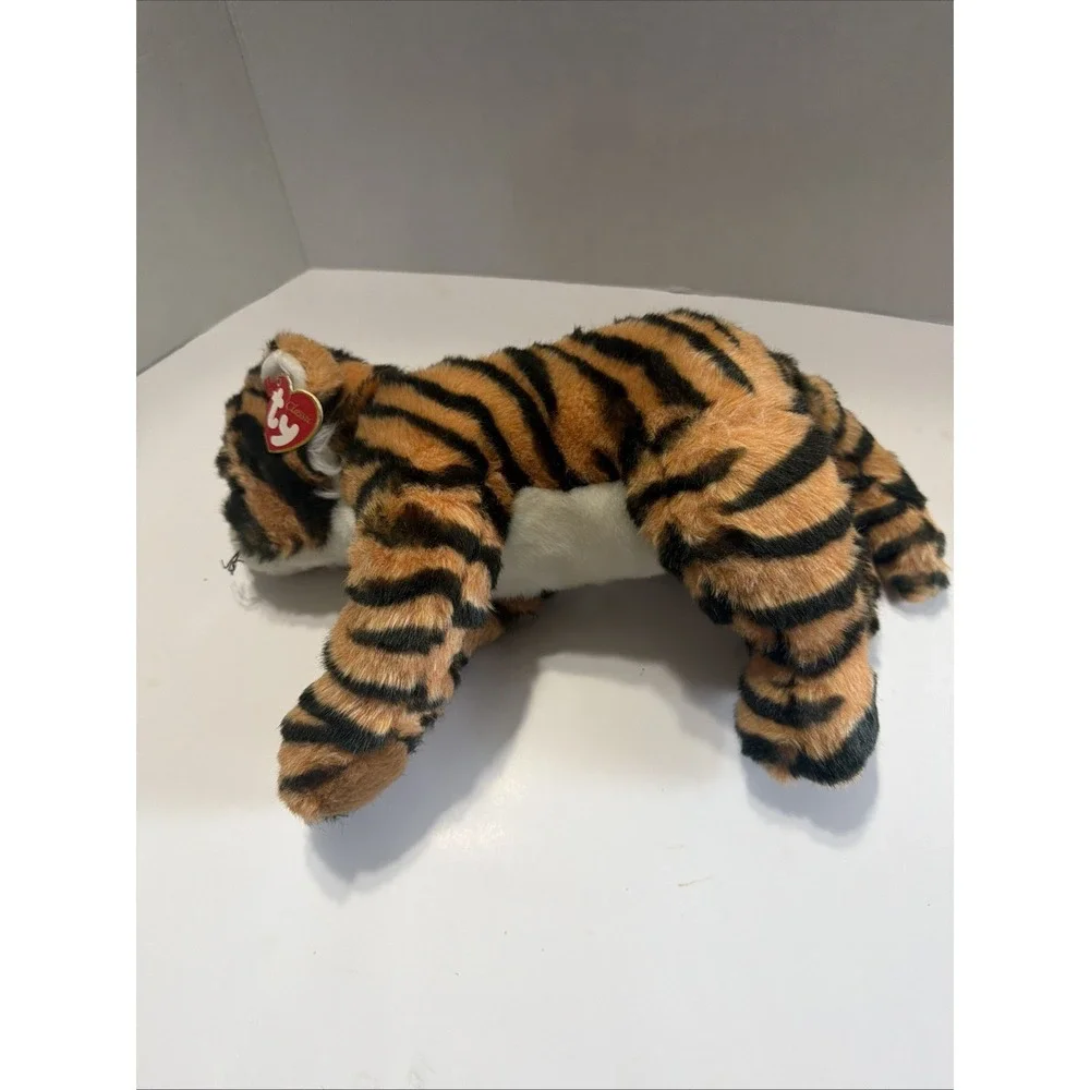 Ty Classic Bengal Tiger Plush 2001 Stuffed Animal Toy Orange Black Striped 12in
